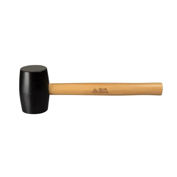 18oz Rubber Mallet Hammers Blue: Large Soft Wooden Mallet, 1 Year Warranty