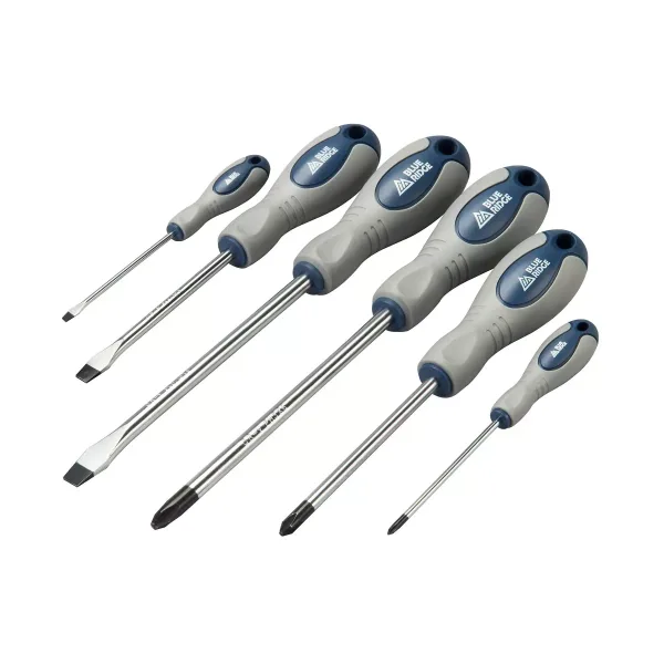 6pc Household Screwdriver Set Blue