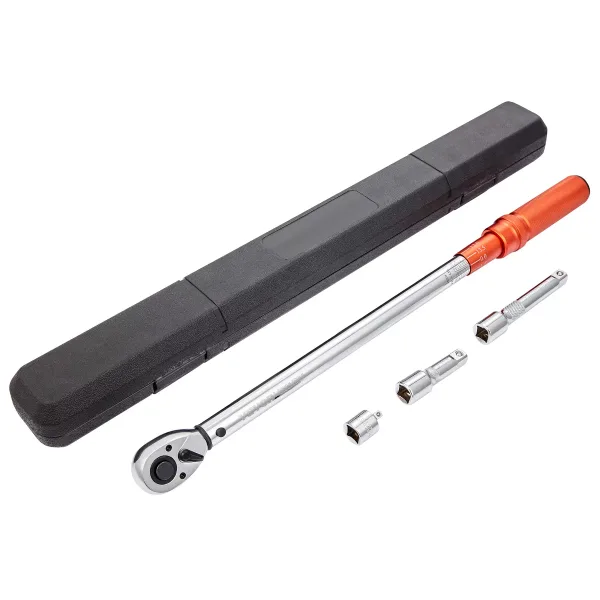 Torque Wrench, 1/2-inch Drive Click Torque Wrench 20-250ft.lb/34-340n.m, Dual-Direction Adjustable Torque Wrench Set