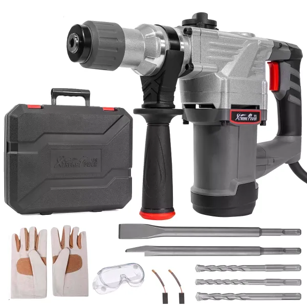 XtremepowerUS 1180W Rotary Hammer Drill Bits Electric 1-1/4" SDS Variable Speed